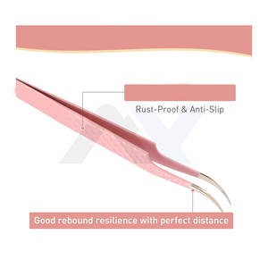 Ensemble de pinces à cils professionnelles 2 pièces, pinces à cils Mega Volume, couleur personnalisée pour une précision accrue - Product Image 6