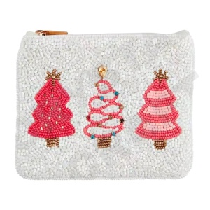 กระเป๋าใส่เหรียญประดับลูกปัดรูปต้นคริสต์มาสกระเป๋าใส่เหรียญที่สวยงามพร้อมคุณสมบัติเครื่องประดับที่ทันสมัย - Product Image 1
