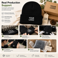 Gorro de Invierno Personalizado con Logotipo Bordado al por Mayor, Gorro de Punto Cálido con Puño, Unisex para Hombres y Mujeres, Gorro de Esquí para Exteriores