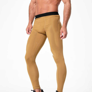 Hot Sale Best Quality OEM Custom <b>Men</b> Legging Yoga Workout Shorts Running Training Fitness <b>Tight</b> Mid Waist 100% Cotton Breathable - Product Image 5