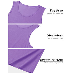 Camiseta sin Mangas Transpirable de Diseño Superior para Hombre, para Gimnasio, Correr, Baloncesto, Senderismo, Ciclismo, Playa, Uso en Verano, Tejida en Poliéster/Algodón - Product Image 3