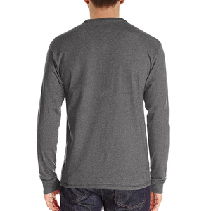 T-shirt décontracté à manches longues pour homme, de haute qualité, style streetwear, surdimensionné, respirant, 100% coton - Product Image 6