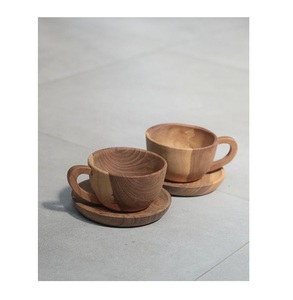 Rustic Wooden Mug Handmade Natural Solid Wood Coffee Cup Eco Friendly Drinkware for Tea Coffee Juice Serving - Product Image 1