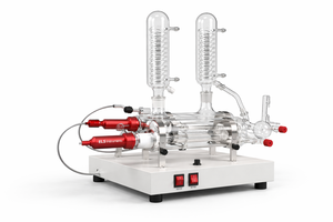 Unité de double distillation Opti-D NexGen en verre borosilicate, purificateur d'eau de laboratoire avec précision thermique en quartz - Product Image 3