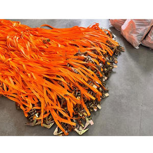 Fabriqué en Inde, sangle d'arrimage à cliquet de 32 mm, capacité de 2 tonnes, avec crochets en J – Sangle de fixation de cargaison robuste - Product Image 4