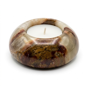 Portavelas de Ónix Hecho a Mano de Alta Calidad con Logotipo Personalizado, Color Personalizado, Decoración para el Hogar de Pascua - Product Image 1