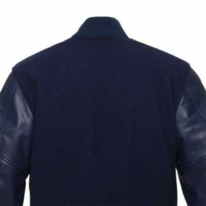 Créez vos propres logos personnalisés pour les vestes universitaires de sororités, fraternités, écoles et collèges. Corps 100 % laine et manches en cuir. - Product Image 6