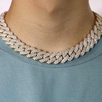 Collier chaîne cubaine en argent sterling VVS Moissanite JIYA, best-seller, cadeau de mariage pour homme, mode streetwear, hip hop