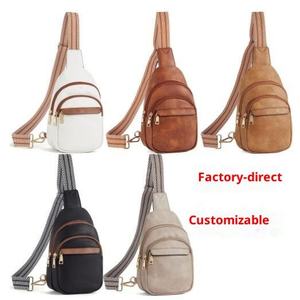 Bolso de pecho de gran capacidad para mujer, bandolera de PU a la moda, impermeable, moderno, informal, para viaje, bolso de cintura. - Product Image 2