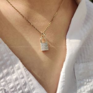 Deslumbrante Collar con Colgante de Diamante Redondo Cultivado en Laboratorio, Joyería de Oro, Amuleto para Mujer, Elegante, Personalizado, Regalo de Lujo - Product Image 4