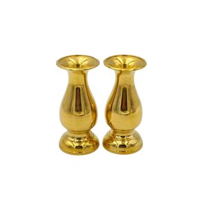 Jarrón de Latón Genuino Hecho a Mano de 6 Pulgadas, Resistente y Duradero, Acabado Dorado Brillante Decoración para el Hogar y Templos Budistas - Product Image 6