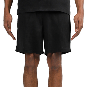 Men's Black Quick Dry Bermuda Shorts Elastic Waist Casual Solid Color Polyester Sports Shorts - Product Image 4
