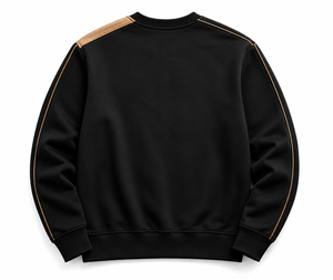 เสื้อสเวตเชิ้ตคอกลมสีดำคุณภาพสูงสำหรับผู้ชาย HMA สไตล์โดดเด่น ระบายอากาศได้ดี MOQ ต่ำ - Product Image 5