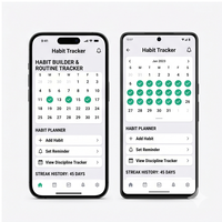 Aplicación RoyalCraft Habit Tracker: Crea Hábitos, Metas Diarias, Seguimiento de Cadenas de Hábitos, Informes, Versión Empresarial para Mac/Linux/Android, Flutter