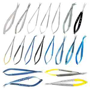 Micro Neurochirurgie Castroviejo Micro Ciseaux Jet Noir Titane Coated Poignée Autoclavable 16cm,18cm, 20cm par Caronia surgical - Product Image 1