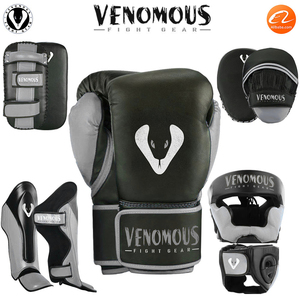 แผ่นรองแขนหนังกันกระแทกแบบไทย Venomous สำหรับฝึกซ้อมและเตะต่อย สำหรับโค้ช - อุปกรณ์ป้องกัน ปรับได้ กันลื่น ใช้ได้ทั้งชายและหญิง - Product Image 6