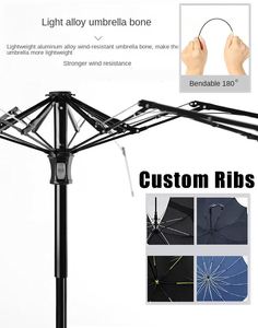 Factory Custom Manual Wholesales for the Rain Automatic <b>Windproof</b> 3 Folding <b>Umbrella</b> With Logo - Product Image 3