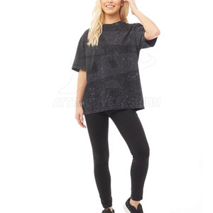 Nueva Camiseta para Mujer con Lavado Ácido, Hecha en Pakistán, de Primera Calidad, Cómoda y de Corte Holgado - Product Image 3