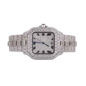 VVS1 Moissanite Diamond HipHop Iced Out <b>Watch</b> at Affordable Price From Indian Manufacturer - Product Image 1