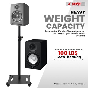 ขาตั้งลำโพง 5Core แบบ 2 ชิ้น รับน้ำหนักได้มาก ปรับความสูงได้ 61 นิ้ว สำหรับ DJ PA ขนาด 35 มม. รองรับน้ำหนักได้ 100 ปอนด์ - Product Image 2