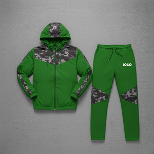 Ensembles coupe-vent personnalisés pour adultes, avec empiècements multicolores, vente en gros, survêtements décontractés pour garçons - Product Image 6