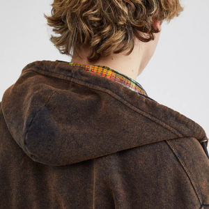 Sweats à capuche uniques et respirants effet délavé, fabriqués dans les meilleurs matériaux – Nouveauté 2026 : Sweats à capuche zippés effet délavé pour hommes - Product Image 5