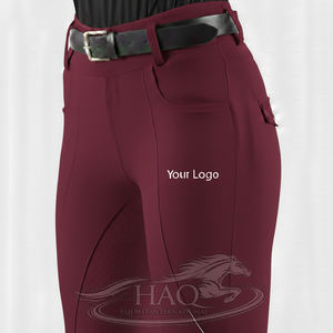 Legging d'équitation extensible 4 directions à prix de gros, fourni directement par l'usine, sur mesure, avec assise intégrale en silicone - Product Image 1