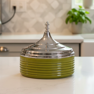New Color Wood & Stainless Steel Serving Casserole | Hotpot Food Warmer Set Handicraft <b>Cookware</b> for Gulf Homes Premium Quality - Product Image 1