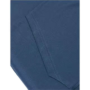 Sweat à capuche personnalisé pour homme, manches courtes, couleur unie, 100% coton, impression numérique - Product Image 4