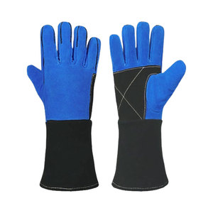 Gants de soudage en cuir résistants à la chaleur, imperméables, antidérapants, sans silicone, sans poudre - Product Image 3