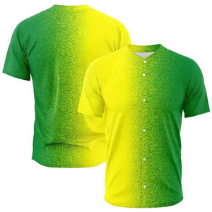 Camiseta de Béisbol Personalizada de Dos Botones, Estilo Aviador, Impresa, Transpirable, de Secado Rápido, Unisex, para Equipos de Softbol, 100% Poliéster Ligero - Product Image 6