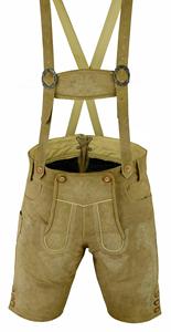 Premium Bavarian Lederhosen Men Handmade Genuine Leather German Oktoberfest Festival Shorts - Product Image 5