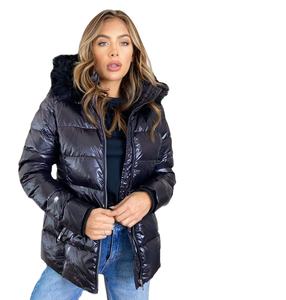 Wholesale New Lightweight Puffer <b>Jacket</b> Breathable <b>Sheep</b> <b>Skin</b> Leather Winter Warm Women's Outdoor <b>Jacket</b> Leather <b>Jackets</b> - Product Image 4