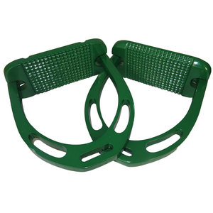 TM STAR Étriers de cheval légers personnalisables avec logo, en acier inoxydable et aluminium durables, avec caractéristiques de sécurité en cuir multicolores - Product Image 1