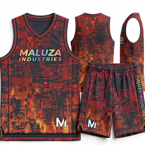 Tenue de basketball personnalisée pas chère, sublimée, impression numérique de haute qualité, ensemble maillot d'équipe, ne se décolore pas, vêtements de sport athlétiques - Product Image 1