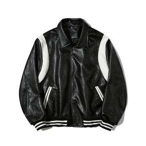 Chaqueta de Cuero Estilo Vintage para Hombre, Chaqueta de Motociclista Ajustada, Moda Urbana, Proveedor Mayorista - Product Image 1