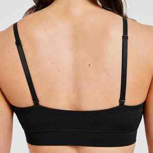 Sujetador deportivo transpirable de secado rápido con logo personalizado, ecológico, con espalda cruzada, para fitness y yoga, para mujer. - Product Image 6