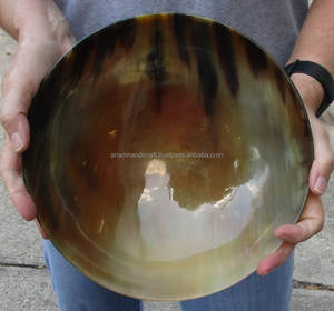 High Quality Branded Agate Natural Horn Serving Bowl <b>Set</b> Handcrafted Polished <b>Shaving</b> Bowls Carved for Home Hotel for Koi - Product Image 5