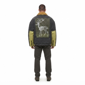 Custom 14oz Heavyweight Cotton <b>Duck</b> Canvas Denim <b>Jacket</b> Men Distressed Boxy Cropped Streetwear Vintage Hunting Outerwear OEM - Product Image 2