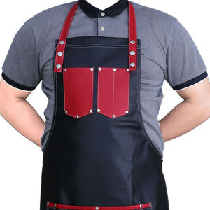 Tablier en cuir personnalisé avec logo pour barbecue, outils de travail, salon, chef, cuisine, barbier, jardin, menuiserie - Product Image 5