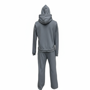 Latest Design Custom embriodry logos Winter Streetwear Zipper <b>Tracksuit</b> for Men Eco-Friendly Breathable Fleece Thickness 400gsm - Product Image 2