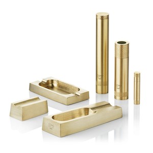 Most Selling Coho Brass Desktop Ashtray Set Minimalist Design Home Use <b>nICELY</b> cRAFTED BY HRCRAFTVERSE - Product Image 3
