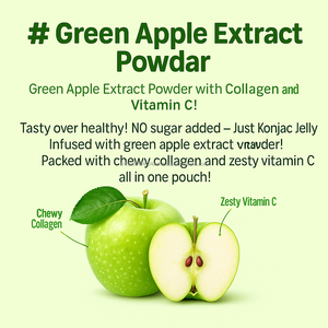 Gomitas de Colágeno de Medusa con Sabor a Manzana Verde y Vitamina C, 150 ml, Sin Azúcar, Bajas en Calorías, de Corea, para Adultos - Product Image 3