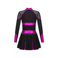 Uniforme de cheerleading professionnel pour enfants, couleurs et tailles personnalisables, kit en spandex imprimé avec strass, service OEM imprimé