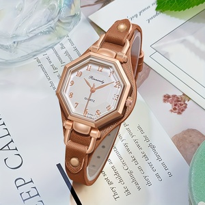 Reloj de Pulsera Casual Analógico para Mujer 192058 con Correa de Cuero PU, Relojes de Cuarzo de Lujo, Regalo para Mujer - Product Image 3