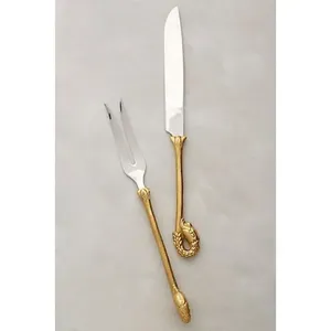 Elegante juego de servir de metal para pasteles y queso, ideal para bodas, fiestas, mesas de postres y decoración moderna del hogar. - Product Image 1