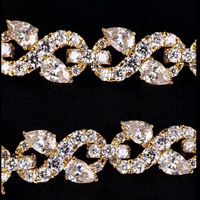 Bracelet de luxe unisexe en or massif 14 carats certifié IGI, style hip-hop, taille radiant, serti griffe, géométrique, avec diamants de laboratoire, pour usage quotidien