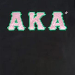 Camiseta de Lujo para Mujer AKA, Color Rosa Claro, Algodón Premium, Cuello Redondo, Manga Corta, con Letras AKA, Camiseta de la Hermandad Griega - Product Image 6