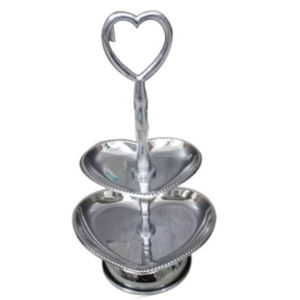 Soporte de Pastel Metálico de 2 Niveles Hecho a Mano de Alta Calidad, Solución Multiusos para Servir en Bodas, Fiestas y Decoración de Mesa en el Hogar - Product Image 6