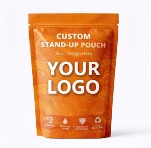 Bolsa Doypack de Grado Alimenticio |   Cierre de cremallera LLDPE |   Bolsas Impresas Personalizadas para Aperitivos, Papas Fritas y Gelatina - Product Image 1